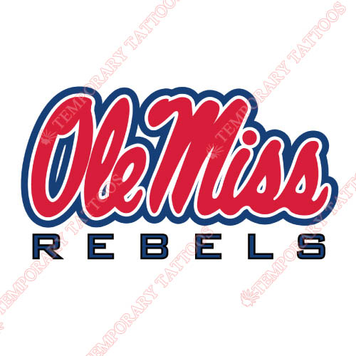 Mississippi Rebels Customize Temporary Tattoos Stickers NO.5114